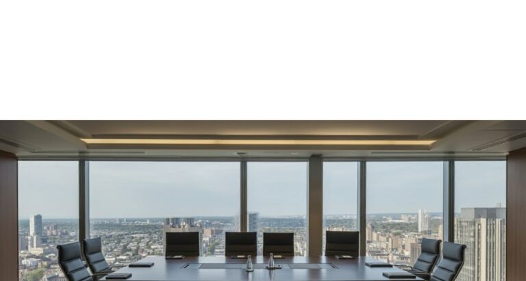 Executive leadership team reviewing digital infrastructure strategy in a boardroom