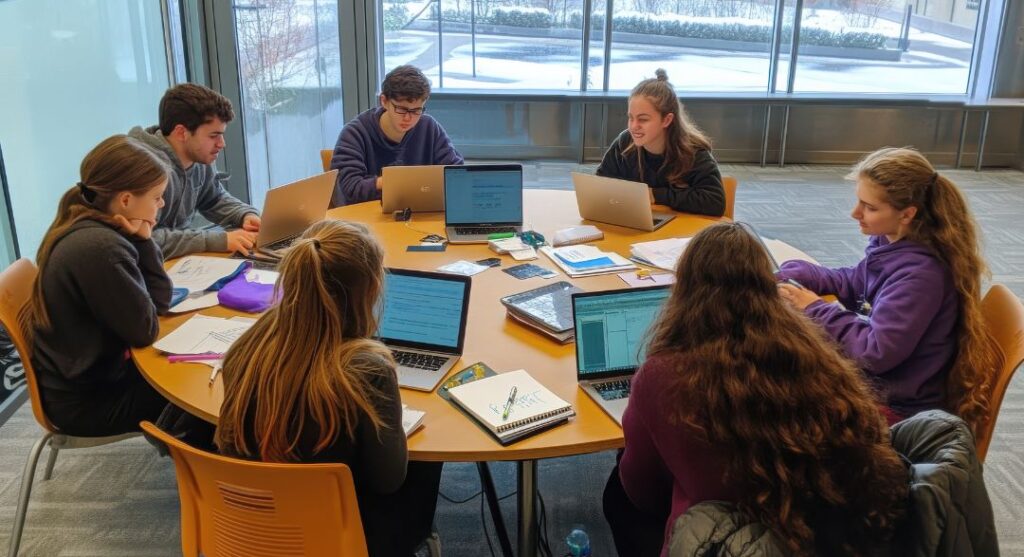 Recruiting and workforce strategy team collaborating on mission-critical talent planning.